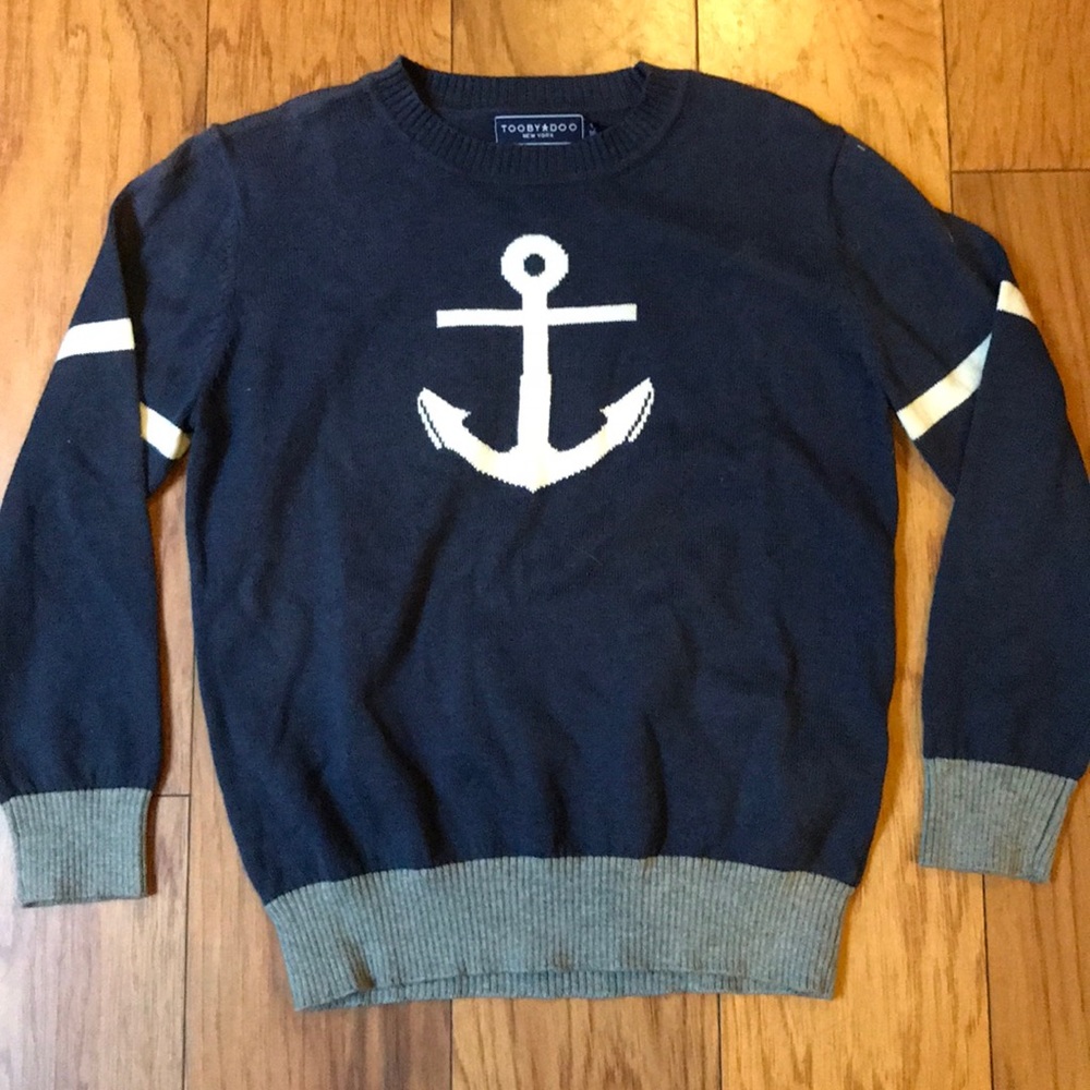 NWT Toobydoo Boys Anchor Sweater. Size 6